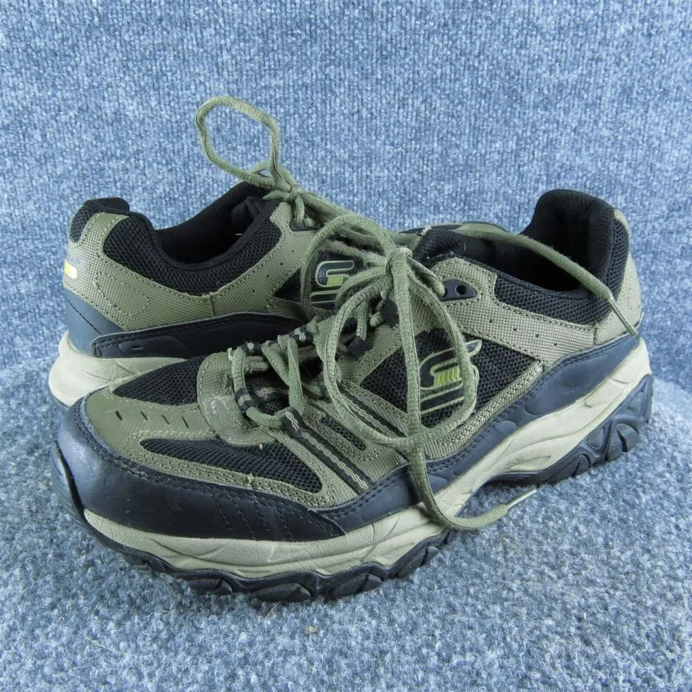 SKECHERS Men's M-Fit Athletics Sneaker Brown Leather Size‎ 9M Gently Used 2025